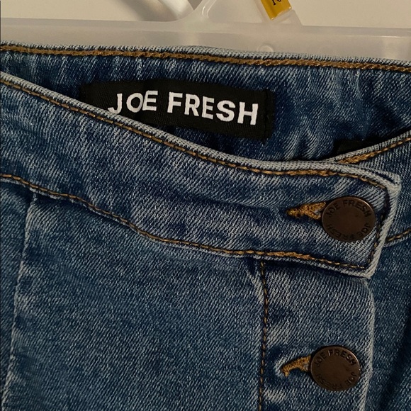 Joe Fresh Blue Button-Front Pencil Skirt - Picture 2 of 4